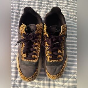 Nike Leopard Print Sneakers - Black and Brown